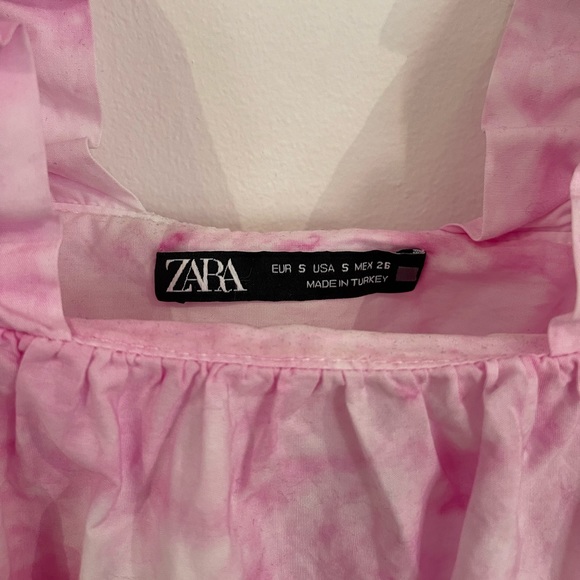 Zara Tie Dye Poplin Top - Picture 5 of 6